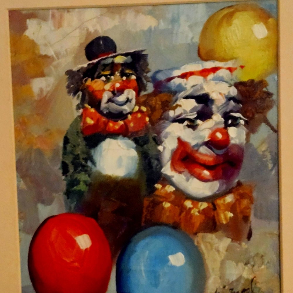 Colorful Clown Art Painting